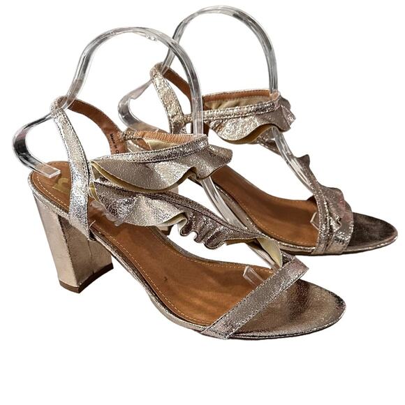 Report jitlada ruffles sandal Chucky block, heels, size 8 1/2 m - Picture 4 of 7